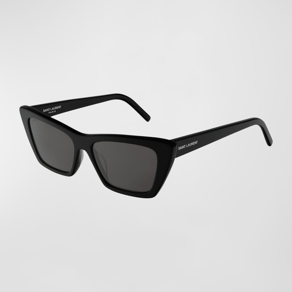 Saint Laurent Cateye Sunglasses SL 276 Mica 001 Shiny Black 53mm YSL